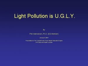 Light pollution definition