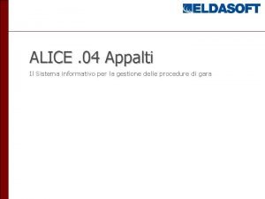Alice appalti Alice appalti