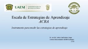 Escala acra Escala acra