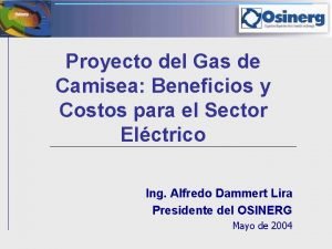 Proyecto del Gas de Camisea Beneficios y Costos