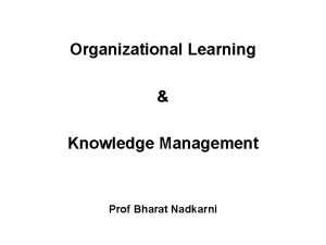 Learning organization