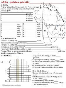 Atlas mapa afriky