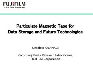 Particulate Magnetic Tape for Data Storage and Future