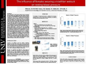 The influence of females wearing a triathlon wetsuit