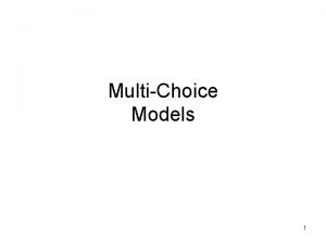 Multi choice