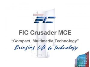 FIC Crusader MCE Compact Multimedia Technology Crusader MCE