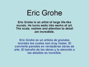 Eric grohe artist