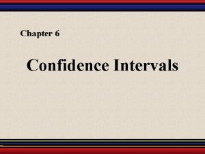How to find confidence interval