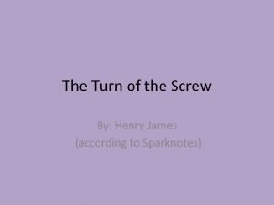 Turn of the screw sparknotes