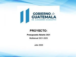 Presupuesto abierto 2021