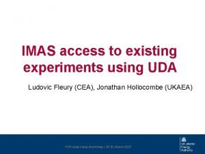 IMAS access to existing experiments using UDA Ludovic