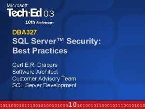 Microsoft sql server security best practices