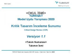 Takm Logosu OKUL SM TRKSAT Model Uydu Yarmas