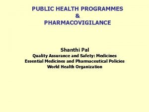 National health programme