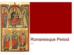 Romanesque period art