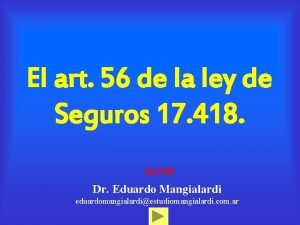 Art 56 ley de seguros