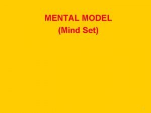 Karakteristik model mental