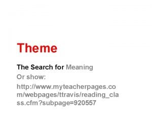 What is a theme