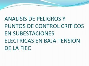 Peligros de una subestación eléctrica