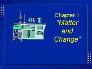 Chapter 1 review matter and change