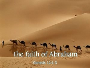 The faith of abraham