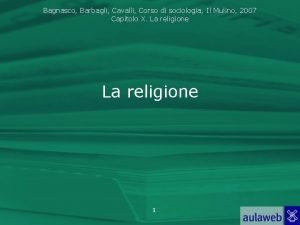 Bagnasco Barbagli Cavalli Corso di sociologia Il Mulino