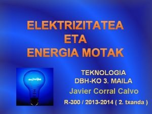 Energia motak