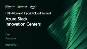 Hpe azure stack