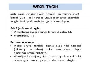 Contoh wesel