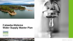 CatawbaWateree Water Supply Master Plan 2014 HDR Inc
