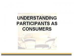 Consumer participation