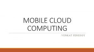 Cloud computing motivation