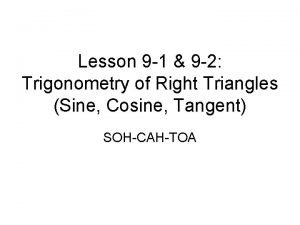 Cosine rule