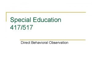 Fba special education