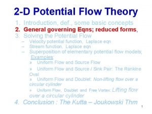 Potential flow theory