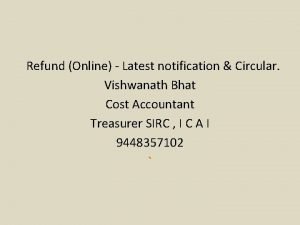 Annexure b for gst refund