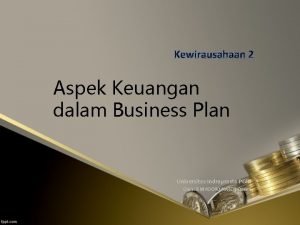 Aspek keuangan bisnis plan