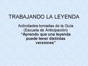 La añañuca leyenda