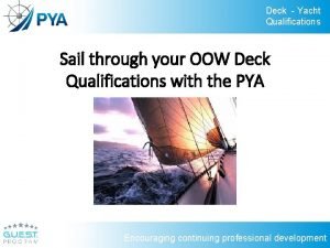 Yacht rating training record book Yacht rating training record book