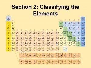 Whats a main group element