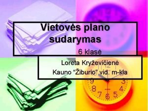 Vietovės planas