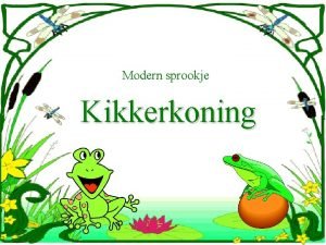 Kikkerkoning sprookje