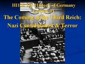 HI 136 The History of Germany Lecture 11