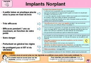 Implants Norplant 6 petits tubes en plastique placs