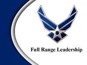 Full range leadership model