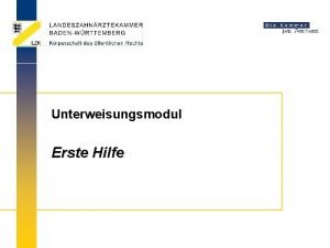 Erste hilfe