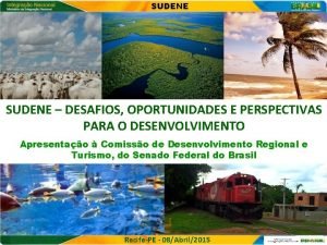 SUDENE DESAFIOS OPORTUNIDADES E PERSPECTIVAS PARA O DESENVOLVIMENTO