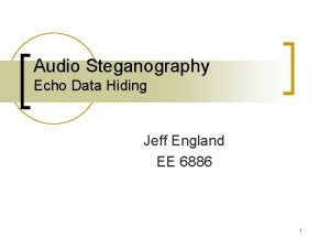 Steganography types