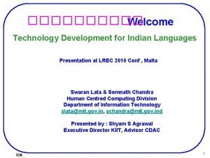 Welcome in indian languages