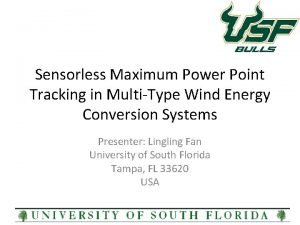 Sensorless Maximum Power Point Tracking in MultiType Wind